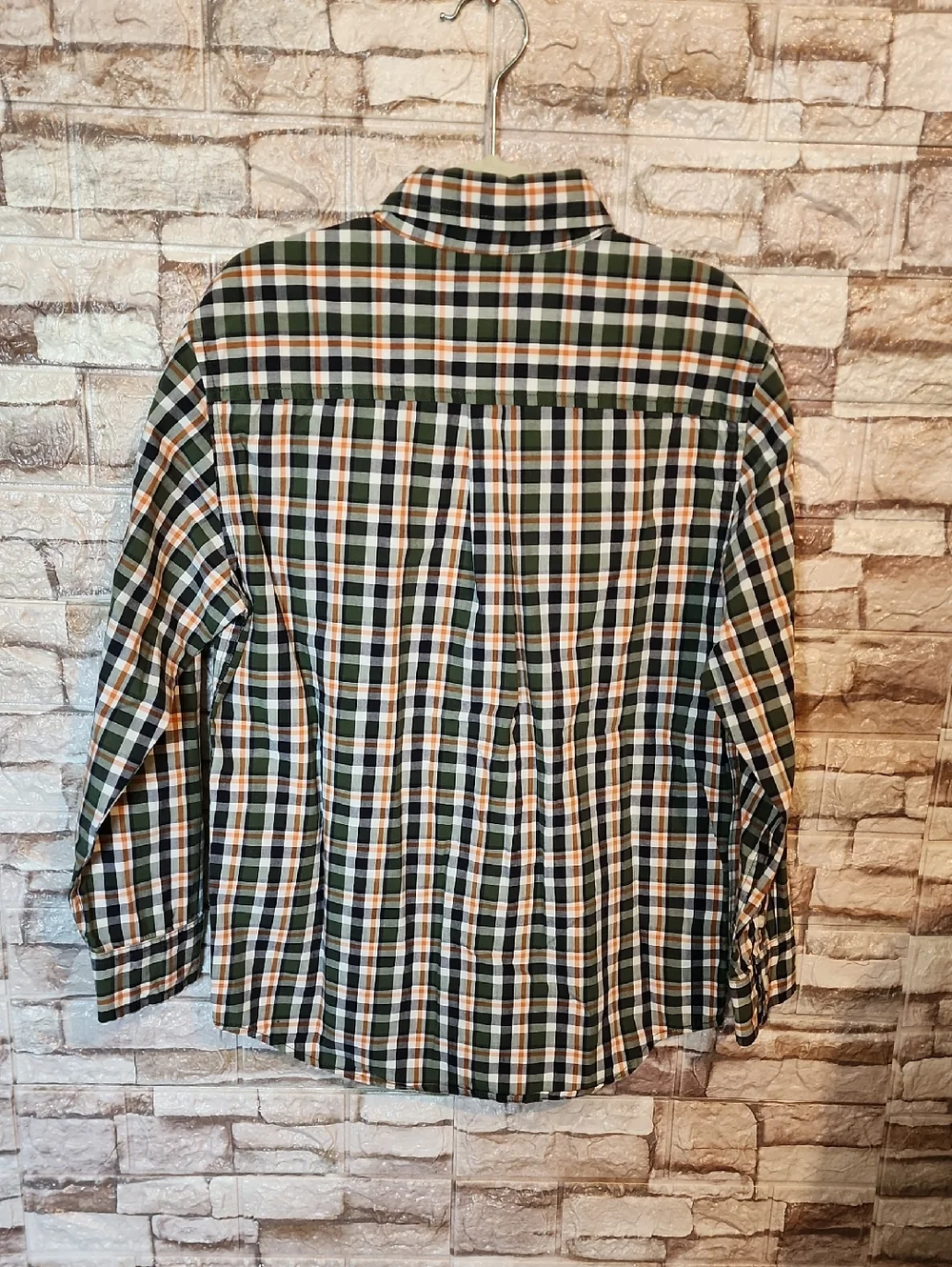 Gymboree Green & Orange Button Down Shirt